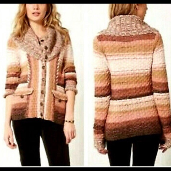 Anthropologie Sleeping on snow cardigan sweater